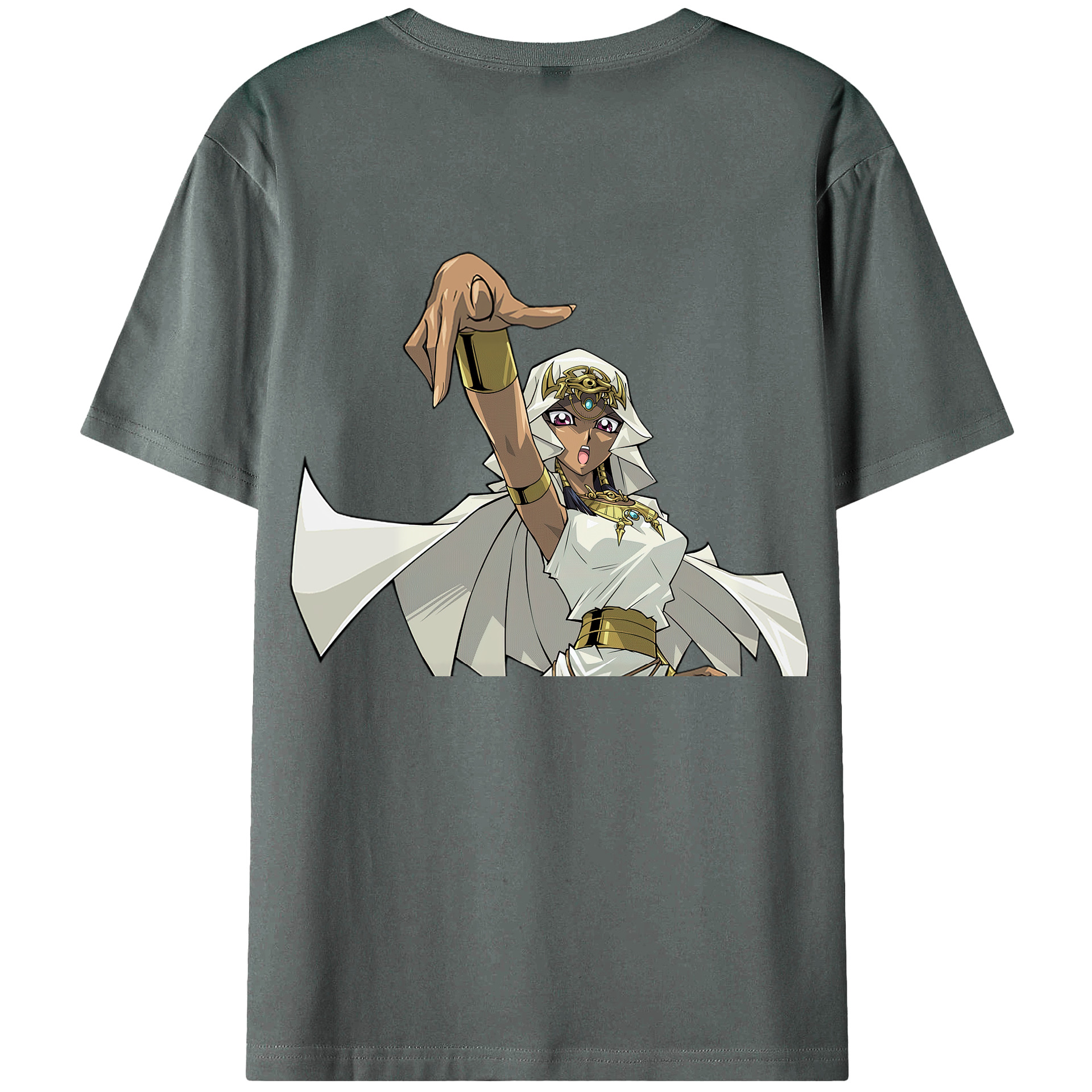 （画像用） 遊☆戯☆王 Yu-Gi-Oh! 綿100％ メンズ半袖Tシャツ（バックプリント） 通気性